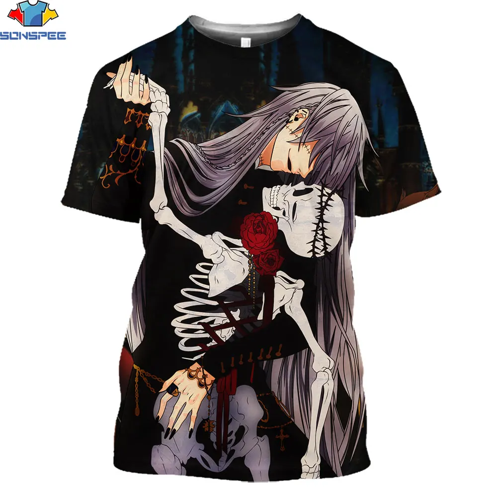 SONSPEE Kuroshitsuji Japanese Anime T-shirt 2021 Summer Unisex Casual Short Sleeve Men 3D Style Street Wear Pullover Clothing
SONSPEE Kuroshitsuji Japanese Anime T-shirt 2021 Summer Unisex Casual Short Sleeve Men 3D Style Street Wear Pullover Clothing