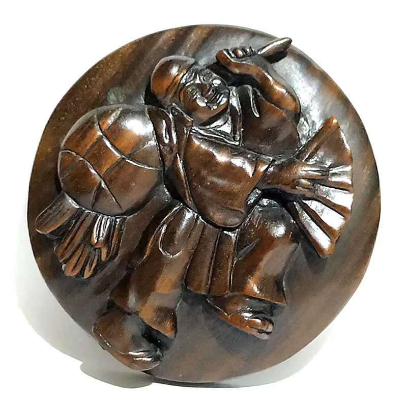 Y5738ca - Collectible 20 Years Old 2" Hand Carved Ebony Ironwood Netsuke- Man Immortal
Y5738ca - Collectible 20 Years Old 2" Hand Carved Ebony Ironwood Netsuke- Man Immortal