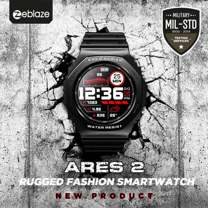 Модные часы HD с цветным дисплеем Zeblaze Ares 2, водонепроницаемость 50 м, мужские и женские умные часы с длительным сроком службы батареи для Android и...
Модные часы HD с цветным дисплеем Zeblaze Ares 2, водонепроницаемость 50 м, мужские и женские умные часы с длительным сроком службы батареи для Android и...