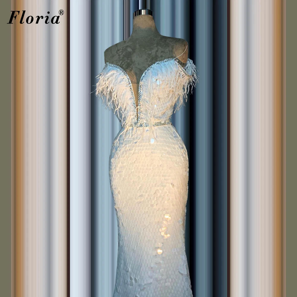 Plus Size White Sequins Prom Dresses Mermaid Arabic Evening Dresses Women Party Night Sexy Cocktail Dresses Formelle Robes
Plus Size White Sequins Prom Dresses Mermaid Arabic Evening Dresses Women Party Night Sexy Cocktail Dresses Formelle Robes