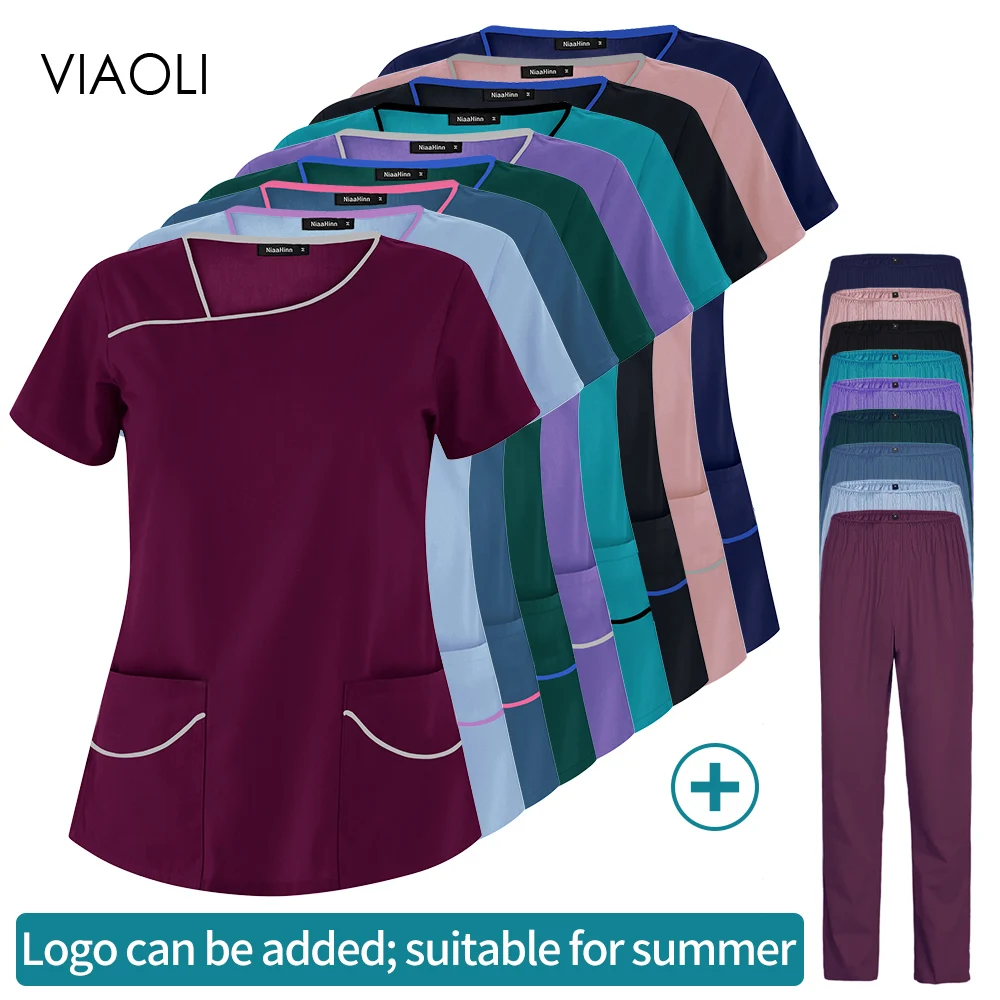 Pharmacist Dentist Work Suits Pet Veterinary Nurse Tops+Pants Scrub Clothes Spa Uniform Medical Doctor Workwear Wholesale Prices
Pharmacist Dentist Work Suits Pet Veterinary Nurse Tops+Pants Scrub Clothes Spa Uniform Medical Doctor Workwear Wholesale Prices