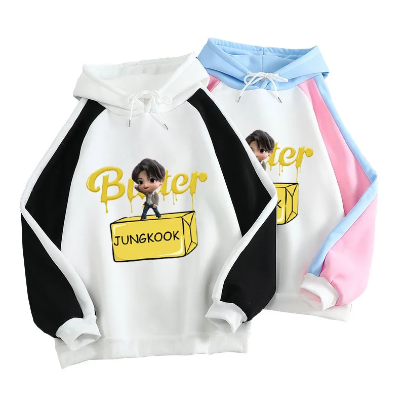 Kpop Bangtan Boys Butter Hoodie Men/Women Casual Printed Loose Color Block Sweatshirt Hip Hop Unisex Streetwear Harajuku Tee Top
Kpop Bangtan Boys Butter Hoodie Men/Women Casual Printed Loose Color Block Sweatshirt Hip Hop Unisex Streetwear Harajuku Tee Top