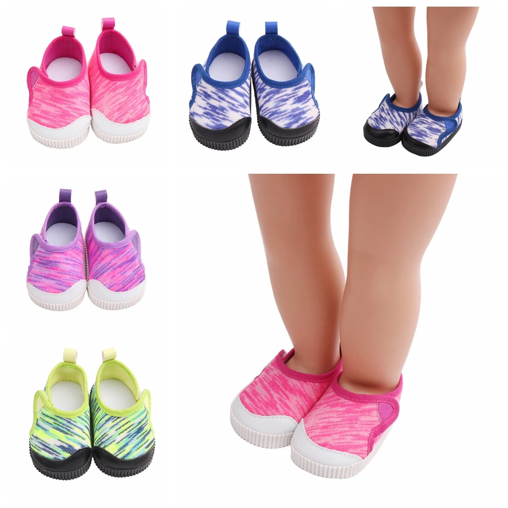 7cm Mini Doll Shoes Four-Color Striped Casual PU Sneakers Fit 18 Inch American And 43Cm Reborn Baby Doll Accessories Girl's Gift
7cm Mini Doll Shoes Four-Color Striped Casual PU Sneakers Fit 18 Inch American And 43Cm Reborn Baby Doll Accessories Girl's Gift