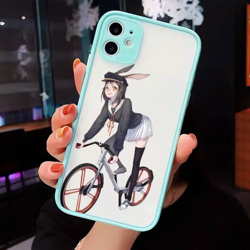 Cartoon cycling girl shell Phone Cases matte transparent For iphone 7 8 11 12 plus mini x xs xr pro max cover 
Cartoon cycling girl shell Phone Cases matte transparent For iphone 7 8 11 12 plus mini x xs xr pro max cover