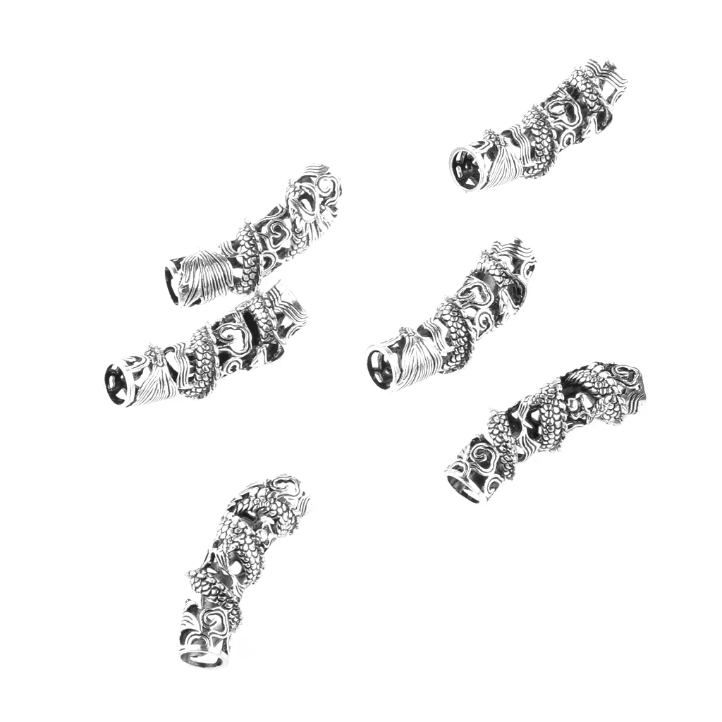 6 Pieces Tibetan Silver Engraved Curve Tube Bead Lead for Making Jewelry Findings 
6 Pieces Tibetan Silver Engraved Curve Tube Bead Lead for Making Jewelry Findings
