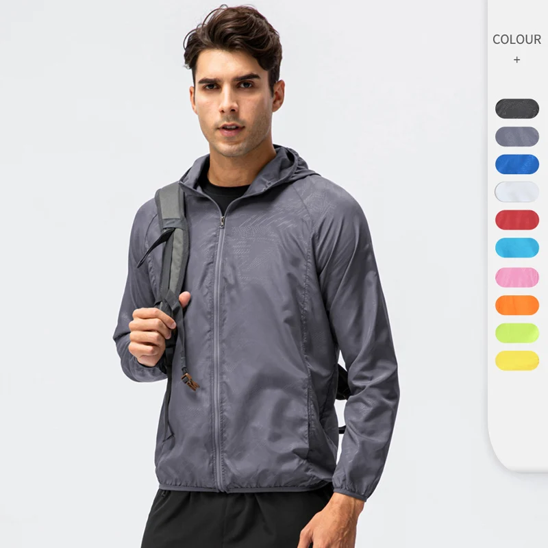 

Couple breathable sports windbreaker men quick-drying waterproof sports jacket outdoor riding Women Hoodie Jacket D15007