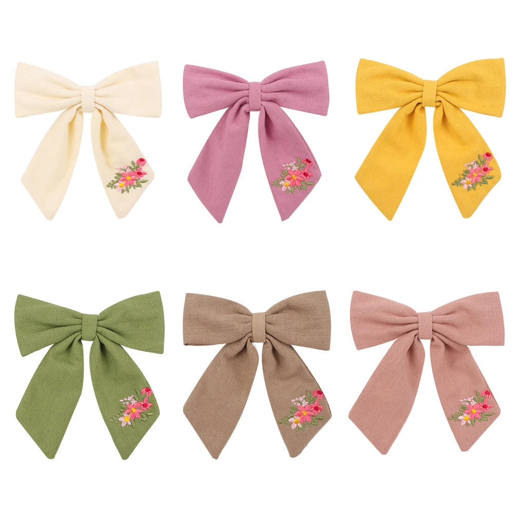 1Pcs 5 Inch Embroidery Flower Hair Bow Back Clip Headdress Kids Hair Clip Girls Women's Hair Clips Hairpins Hair Accessories
1Pcs 5 Inch Embroidery Flower Hair Bow Back Clip Headdress Kids Hair Clip Girls Women's Hair Clips Hairpins Hair Accessories