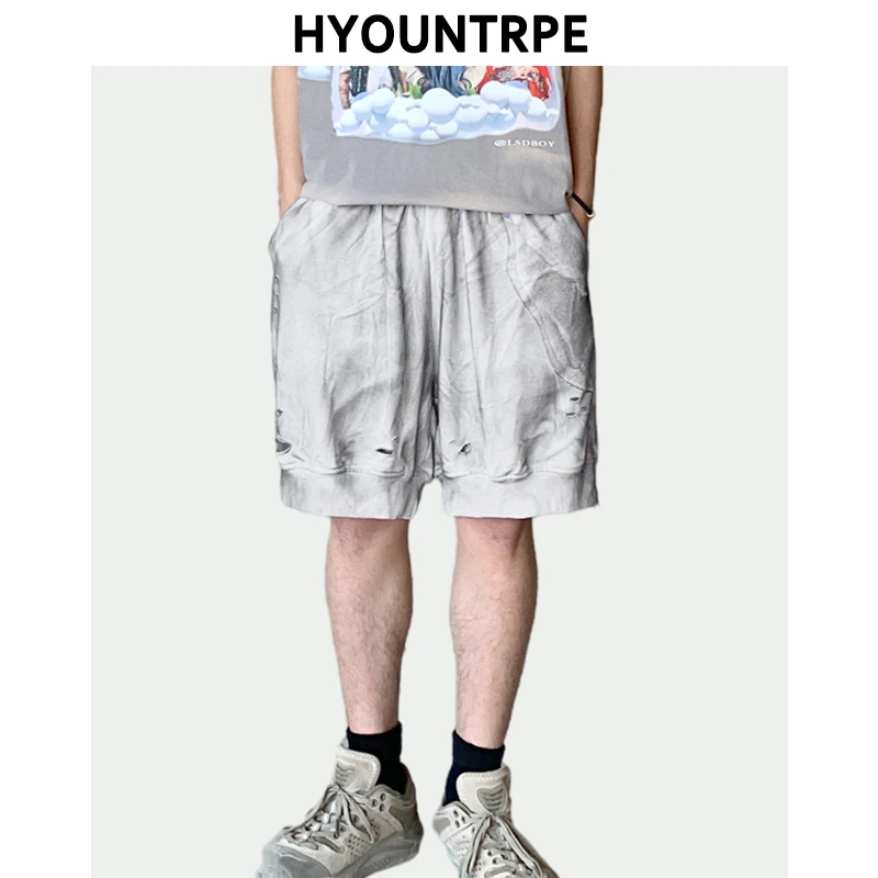 Men Hip Hop Shorts Casual Retro Elastic Waist Ripped Holes Sweatshorts Harajuku Drawstring Short Joggers Pants New Summer Shorts
Men Hip Hop Shorts Casual Retro Elastic Waist Ripped Holes Sweatshorts Harajuku Drawstring Short Joggers Pants New Summer Shorts