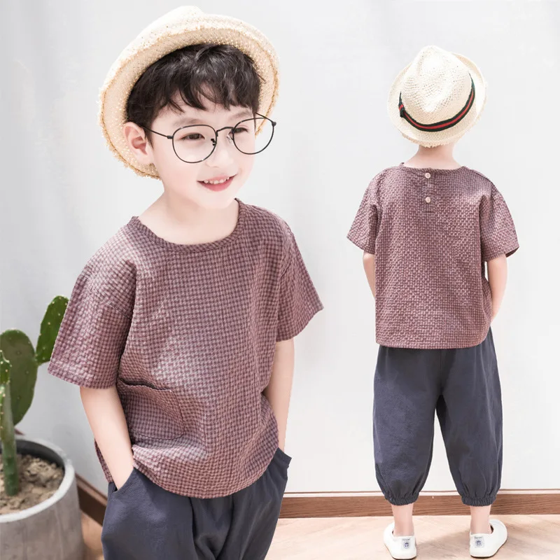 Cotton linen summer boy clothing suit children's clothing fashion boy shirt top + shorts suit 2021 children's clothing
Cotton linen summer boy clothing suit children's clothing fashion boy shirt top + shorts suit 2021 children's clothing
