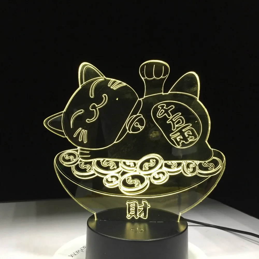 Ночсветильник Lucky Cat с 3D иллюзией светодиодный, детский ночсветильник с сенсорным USB, настольная лампа, ночсветильник для детского сна
Ночсветильник Lucky Cat с 3D иллюзией светодиодный, детский ночсветильник с сенсорным USB, настольная лампа, ночсветильник для детского сна