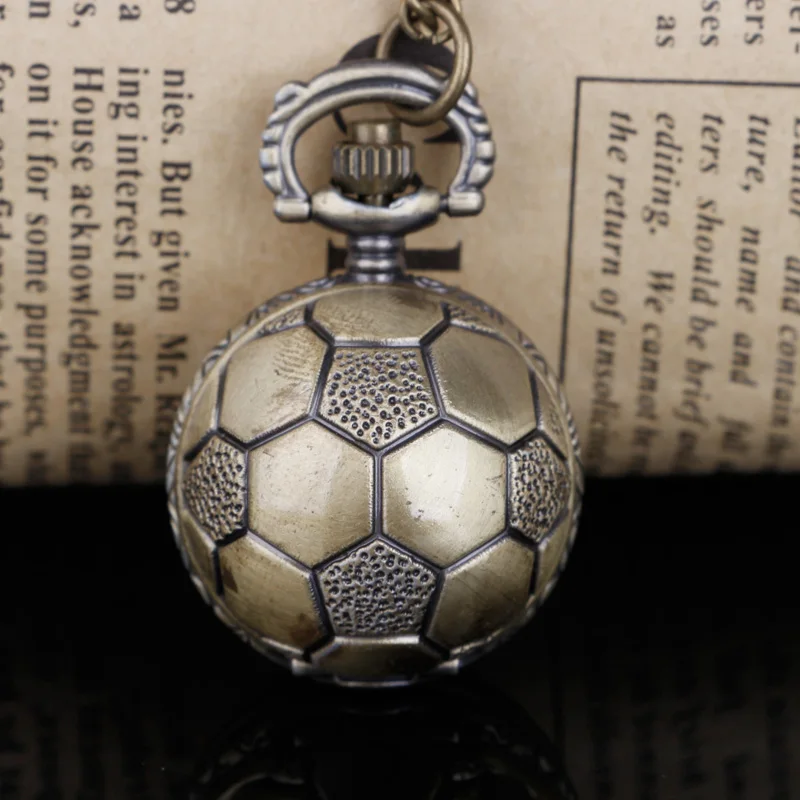 Steampunk Quartz Pocket Watch Soccer Ball Shape Bronze Round with Chain Necklace Jewelry Gifts TD2158
Steampunk Quartz Pocket Watch Soccer Ball Shape Bronze Round with Chain Necklace Jewelry Gifts TD2158