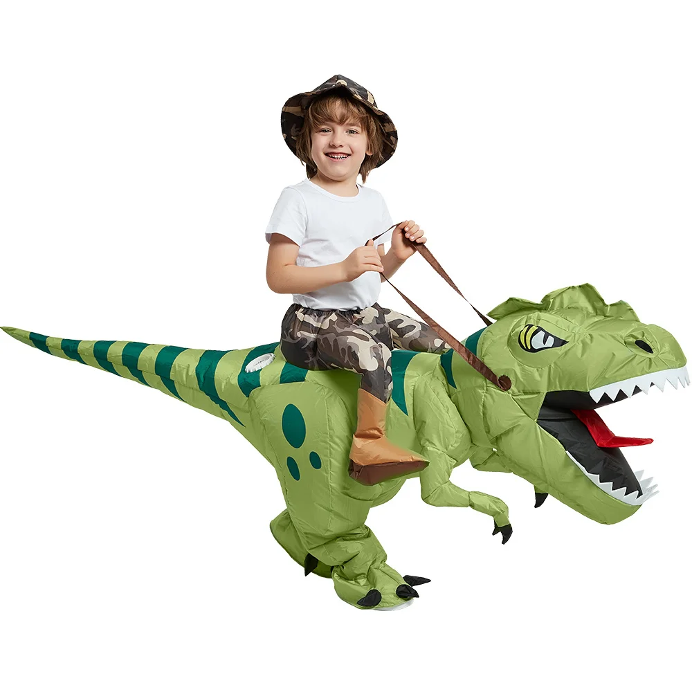 Inflatable Dinosaur Costume Riding T Rex Air Blow up Funny Fancy Dress Party Halloween Costume for Kids Adult
Inflatable Dinosaur Costume Riding T Rex Air Blow up Funny Fancy Dress Party Halloween Costume for Kids Adult