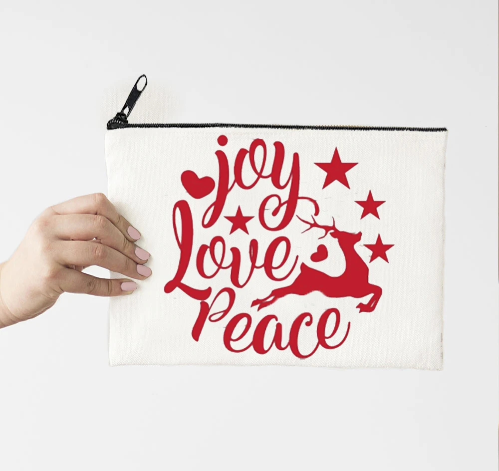 Joy Love Peace Print Make Up Bag Merry Christmas 2021 Fashion Zipper Cosmetic Bag Print Pencil Pouch Cosmetic Organizer Cute
Joy Love Peace Print Make Up Bag Merry Christmas 2021 Fashion Zipper Cosmetic Bag Print Pencil Pouch Cosmetic Organizer Cute