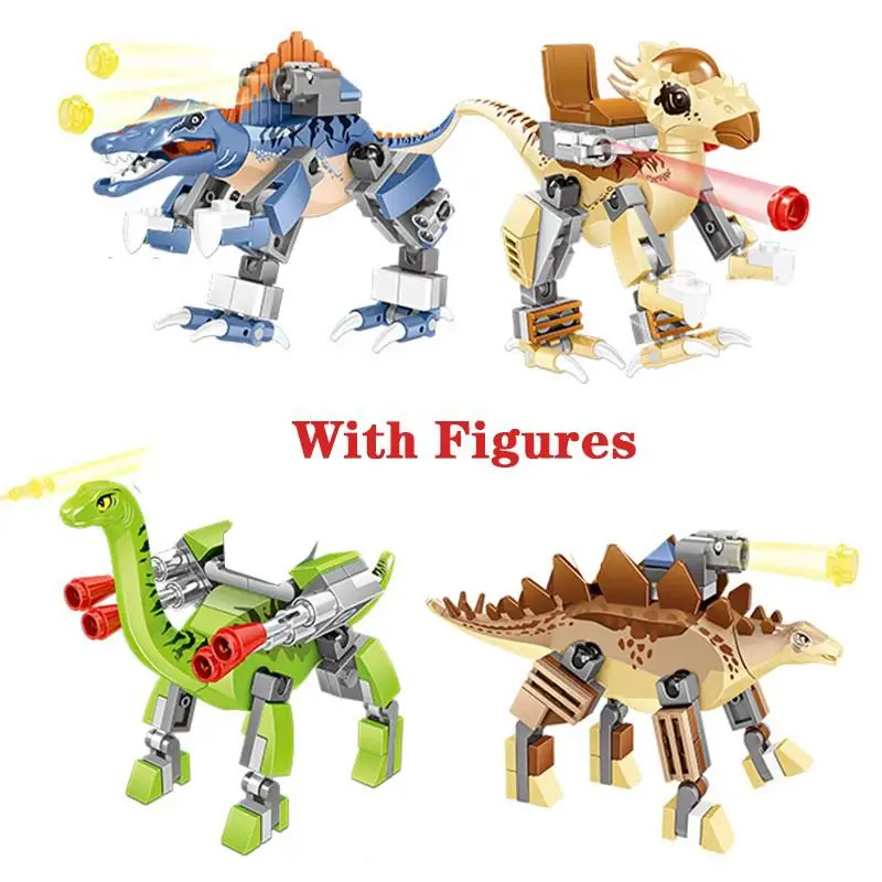 Dinosaurs Vs Children 4 Modles Set Jurassic Dinosaur Park Mechanical Building Blocks Creative Action Figure Bricks Toys
Dinosaurs Vs Children 4 Modles Set Jurassic Dinosaur Park Mechanical Building Blocks Creative Action Figure Bricks Toys