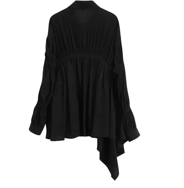 Women's spring autumn long sleeve asymmetric shirt female white black plus size casual loose blouse top TB703
Women's spring autumn long sleeve asymmetric shirt female white black plus size casual loose blouse top TB703