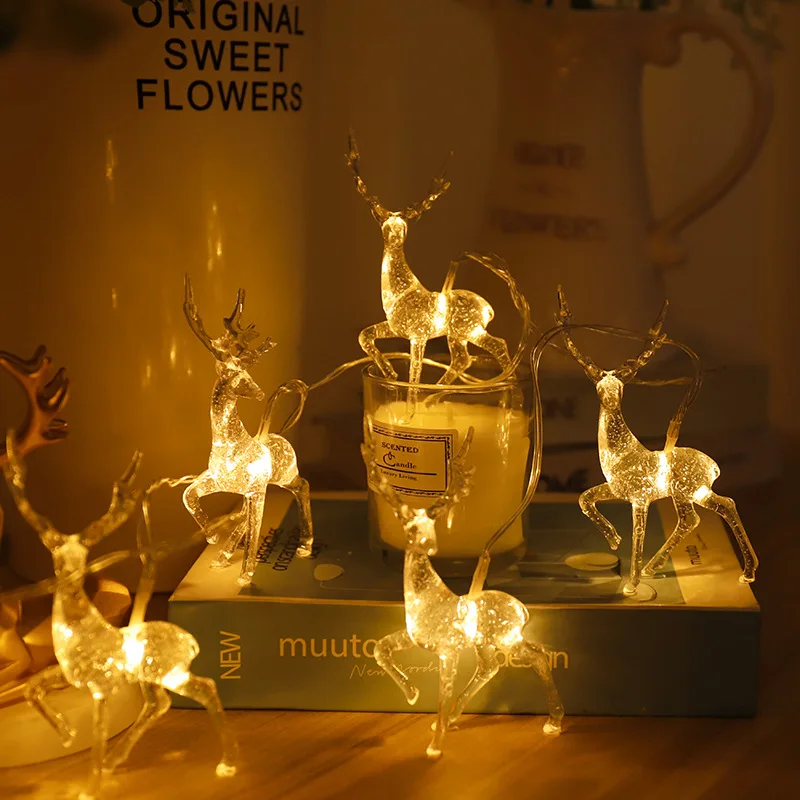 1.5m 10LEDs Christmas Elk String Light Sika Deer Modeling Fairy Lights Home Indoor Outdoor Decoration Xmas Party Christmas Decor
1.5m 10LEDs Christmas Elk String Light Sika Deer Modeling Fairy Lights Home Indoor Outdoor Decoration Xmas Party Christmas Decor