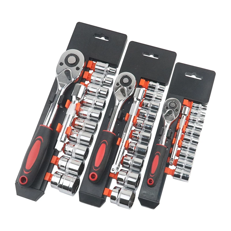 12-piece socket auto repair tool set, quick ratchet wrench set, hexagonal hardware combination tool set
12-piece socket auto repair tool set, quick ratchet wrench set, hexagonal hardware combination tool set