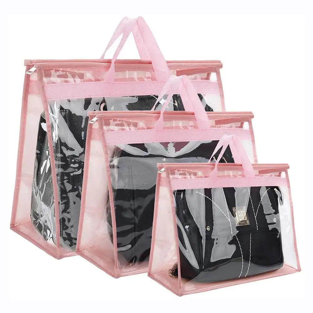 Protable Clear Women Pink Purse Handbag Dust Cover Craft Storage Bag With Zipper Wardrobe Closet Dust Cover For Women Bag Pouch
Protable Clear Women Pink Purse Handbag Dust Cover Craft Storage Bag With Zipper Wardrobe Closet Dust Cover For Women Bag Pouch