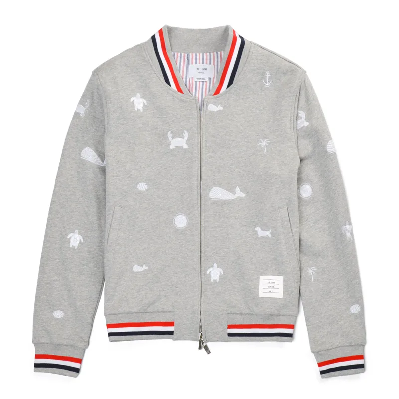 TB 2021 Fashion Brand Hip Hop Clothing Embroidery Striped Jacket Men Sweatshirts Casual Sportswear Coat Baseball Uniform
TB 2021 Fashion Brand Hip Hop Clothing Embroidery Striped Jacket Men Sweatshirts Casual Sportswear Coat Baseball Uniform