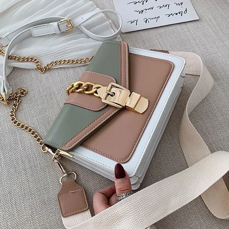 SWDF Contrast color Leather Crossbody Bags For Women Travel Handbag Fashion Simple Shoulder Messenger Bag Ladies Cross Body Bag
SWDF Contrast color Leather Crossbody Bags For Women Travel Handbag Fashion Simple Shoulder Messenger Bag Ladies Cross Body Bag