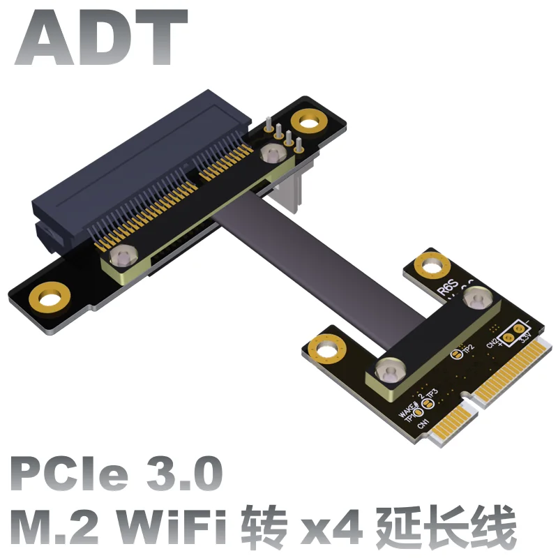 Riser adapter cards Gen3.0 Mini-PCIe Ribbon cable Mini pci e for WIFI card 32Gbps Mini PCI-e mPCIe WAN WiFi To PCIe x4 PCI-E 4x 
Riser adapter cards Gen3.0 Mini-PCIe Ribbon cable Mini pci e for WIFI card 32Gbps Mini PCI-e mPCIe WAN WiFi To PCIe x4 PCI-E 4x
