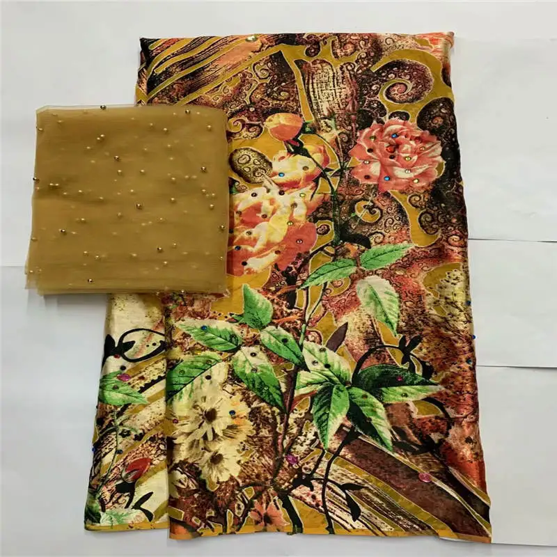 Fashion African soft silk fabric 5+2 Yards/Set for garment neat embroidery on the material with swiss voile lace tissu! LXF77292
Fashion African soft silk fabric 5+2 Yards/Set for garment neat embroidery on the material with swiss voile lace tissu! LXF77292