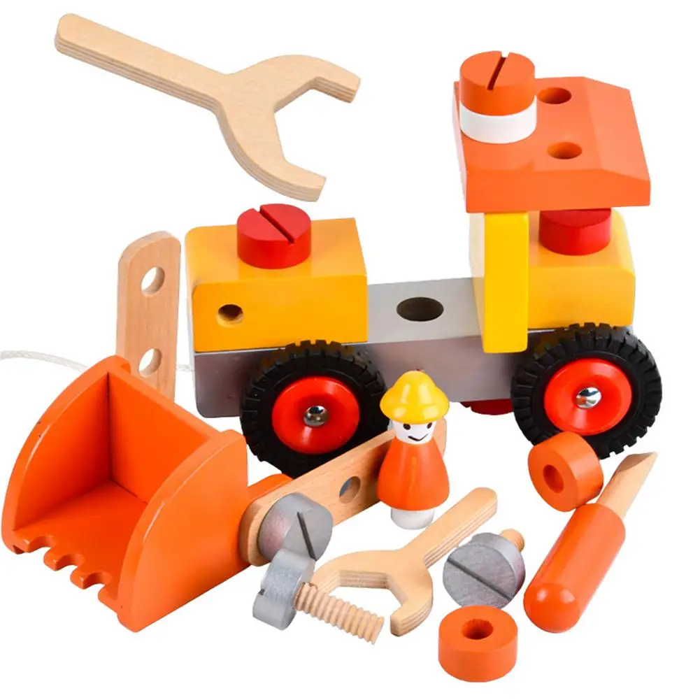 Wooden Building Blocks Engineering Kit Construction Toy Construction Game Set Building Block Tool Cart Funny For Boys Girls
Wooden Building Blocks Engineering Kit Construction Toy Construction Game Set Building Block Tool Cart Funny For Boys Girls