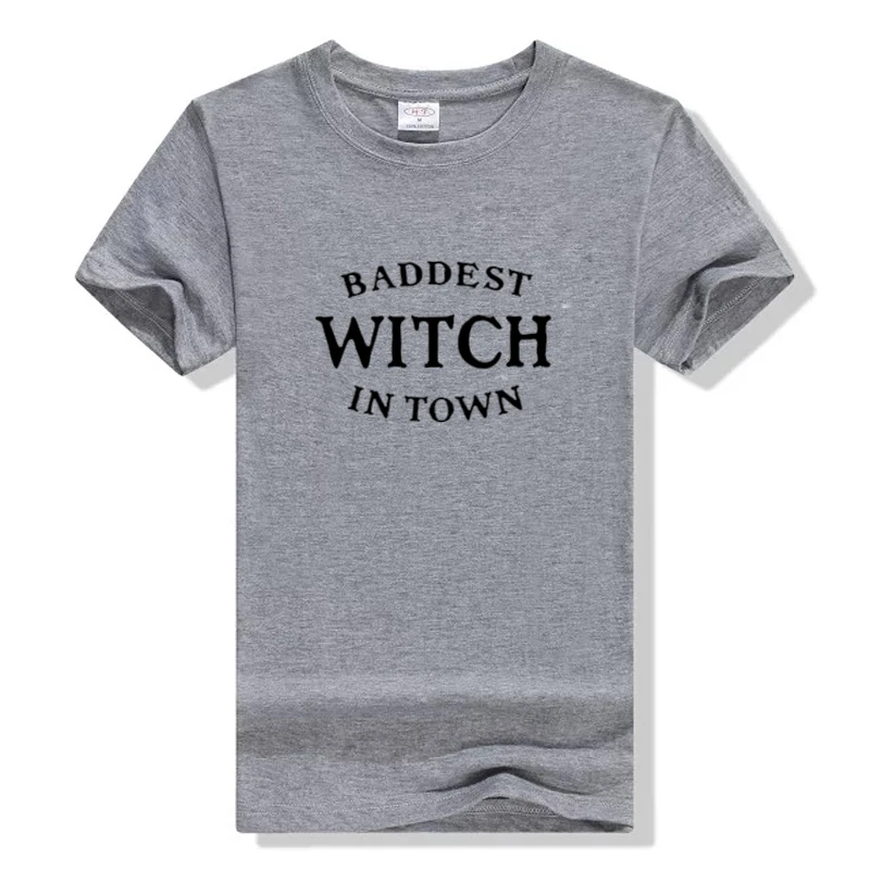 Baddest Witch In Town Women T-shirt Funny Cool Girl o-neck Black Hipster Tees Tops Letter Print Halloween Gift Tshirt
Baddest Witch In Town Women T-shirt Funny Cool Girl o-neck Black Hipster Tees Tops Letter Print Halloween Gift Tshirt