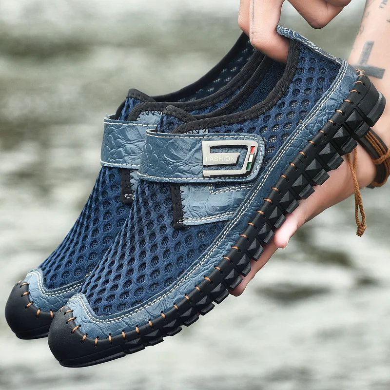 2021 new leather men's flat shoes fashion breathable shoes hollow summer love casual slippers outdoor river upstream shoes
2021 new leather men's flat shoes fashion breathable shoes hollow summer love casual slippers outdoor river upstream shoes