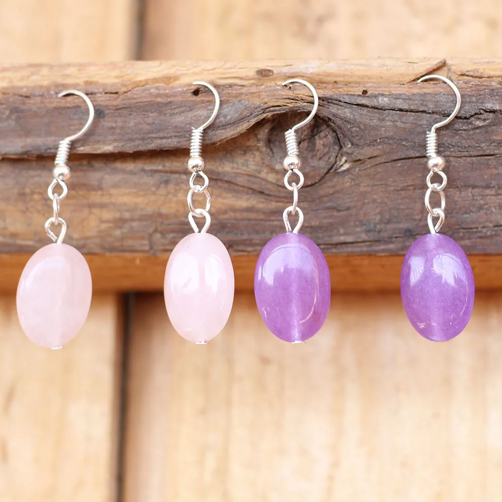 New Fashion Arrivaled Small Oval Natural Crystal Stone Beads Drop Earrings For Women Party Wedding Gifts
New Fashion Arrivaled Small Oval Natural Crystal Stone Beads Drop Earrings For Women Party Wedding Gifts