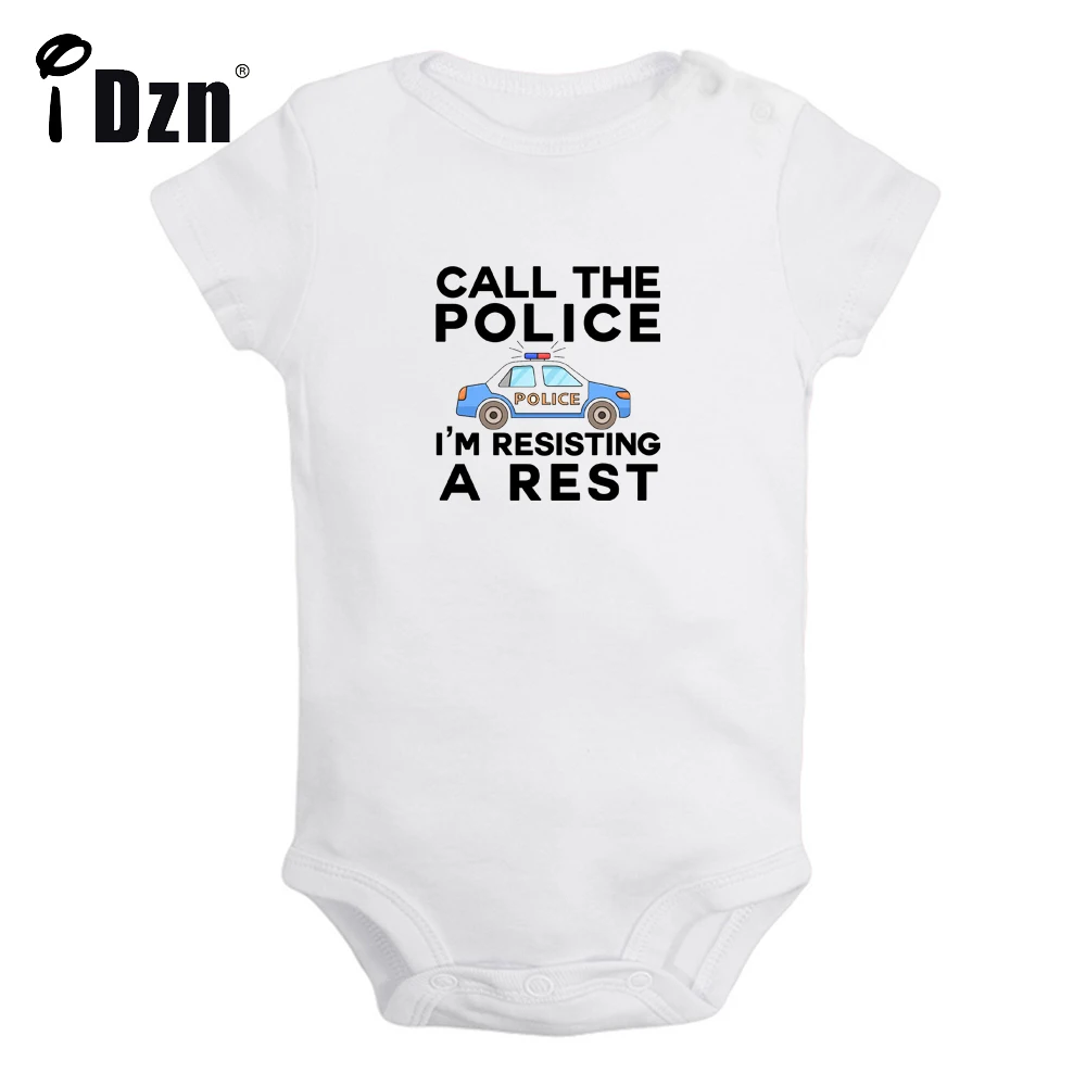 Funny Baby Bodysuit Call The Police I'm Resisting A Rest Printed Clothing Cute Baby Boy Rompers Baby Girl Short Sleeves Jumpsuit
Funny Baby Bodysuit Call The Police I'm Resisting A Rest Printed Clothing Cute Baby Boy Rompers Baby Girl Short Sleeves Jumpsuit