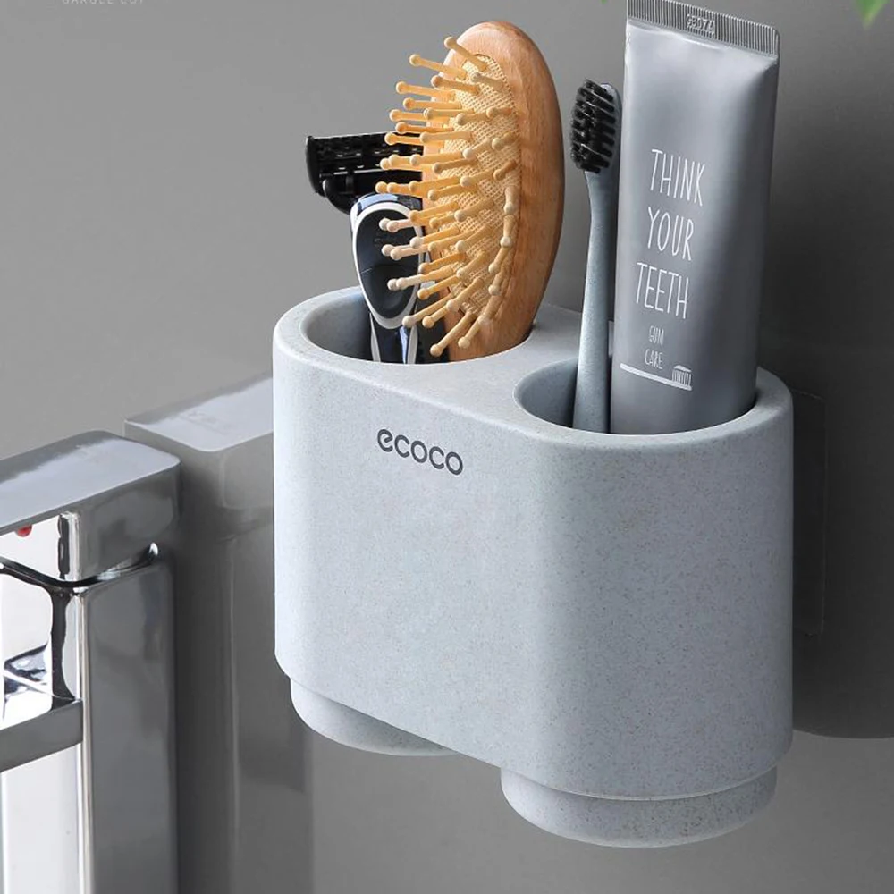 Wall-mounted toothbrush holder, toothbrush holder, toothpaste holder, bathroom pendant 2 cups
Wall-mounted toothbrush holder, toothbrush holder, toothpaste holder, bathroom pendant 2 cups
