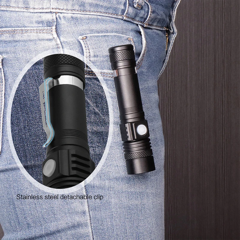 4000LM Ultra Bright LED Flashlight USB Rechargeable led torch T6 lanterna Bicycle Light Use18650 Battery.For cycling outdoors
4000LM Ultra Bright LED Flashlight USB Rechargeable led torch T6 lanterna Bicycle Light Use18650 Battery.For cycling outdoors