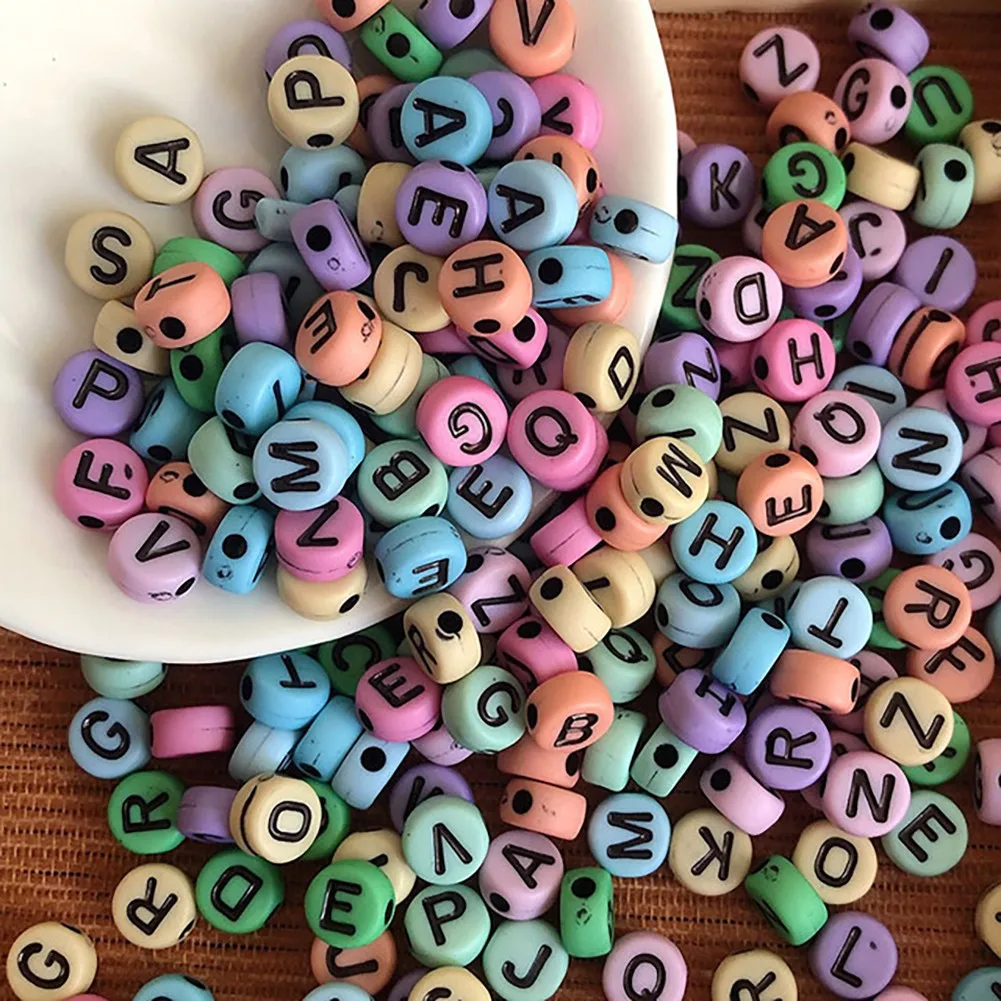 100pcs Letter Beads Colorful Beads English Letter Acrylic Beads Heart Alphabet Number Spacer Beads Jewelry Making Accessories
100pcs Letter Beads Colorful Beads English Letter Acrylic Beads Heart Alphabet Number Spacer Beads Jewelry Making Accessories