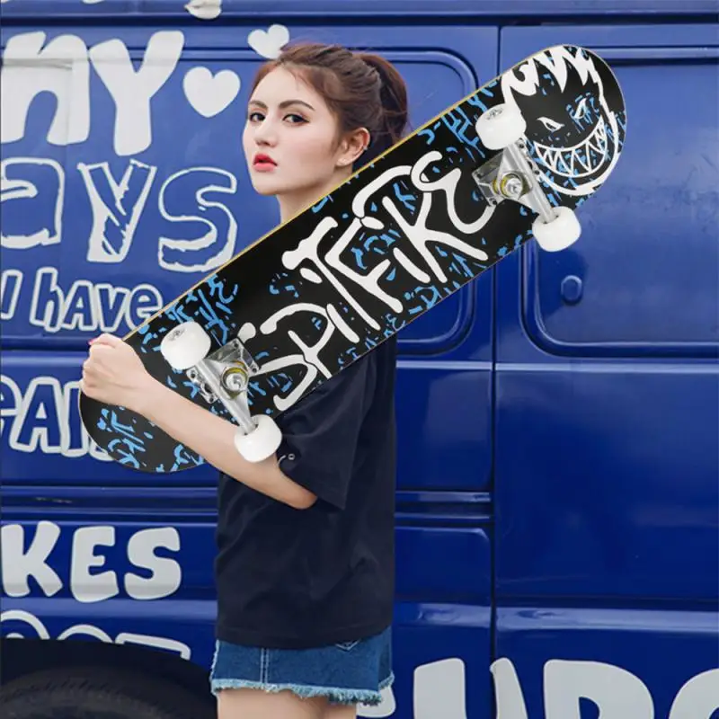 Adult Skating Street Board Beginer Skate Board 79*20*13cm Painted Back Panel Four-wheeled Maple Silent Skateboard Teenager HWC
Adult Skating Street Board Beginer Skate Board 79*20*13cm Painted Back Panel Four-wheeled Maple Silent Skateboard Teenager HWC
