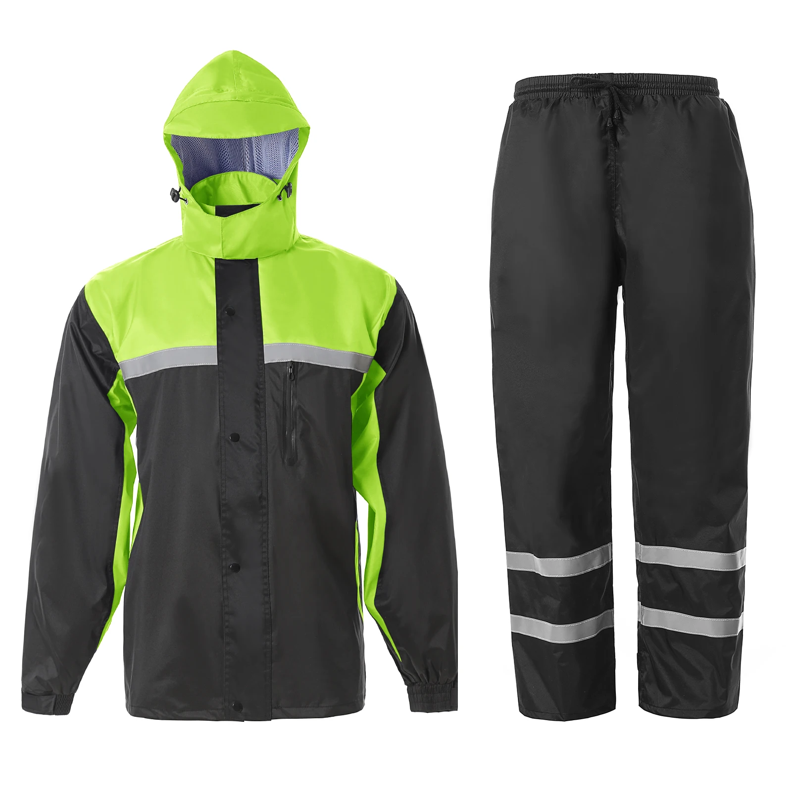 Men's Rain Suit High Visibility Reflective Work Rain Jacket Pants for All Sport Farm Fishing Motorcycle
Men's Rain Suit High Visibility Reflective Work Rain Jacket Pants for All Sport Farm Fishing Motorcycle