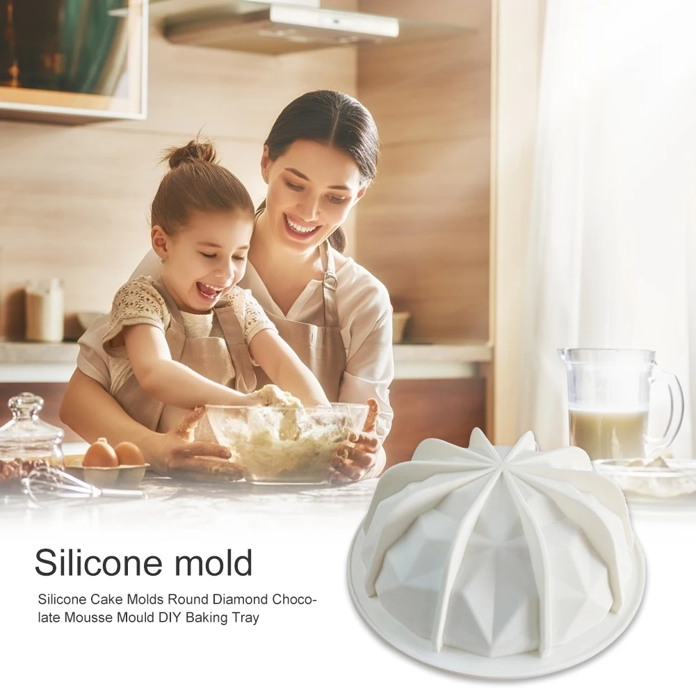 Silicone Cake Molds Round Diamond Shape Muffin Mousse Cake Mould Dessert DIY Baking Tray Pastry Decoration Tools Kitchen Gadget
Silicone Cake Molds Round Diamond Shape Muffin Mousse Cake Mould Dessert DIY Baking Tray Pastry Decoration Tools Kitchen Gadget