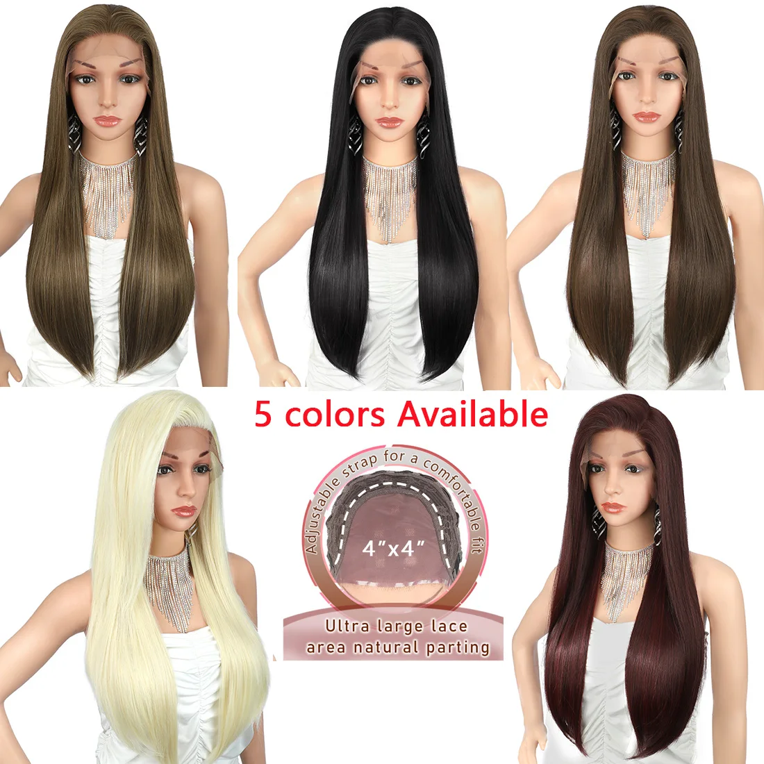 Brinbea Lace Front Wigs Long Straight Synthetic Wigs for Black Women 4x4 Double Swiss Lace Front Japan-made Synthetic 28 Inches
Brinbea Lace Front Wigs Long Straight Synthetic Wigs for Black Women 4x4 Double Swiss Lace Front Japan-made Synthetic 28 Inches