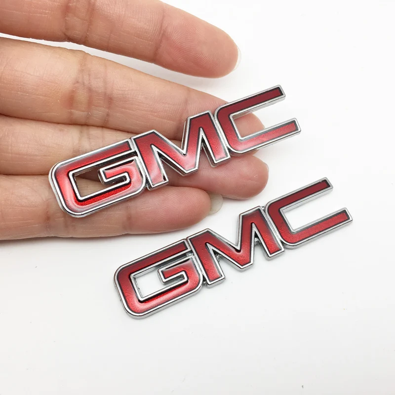 Наклейка на багажник металлическая красная эмблема значок для логотипа GMC