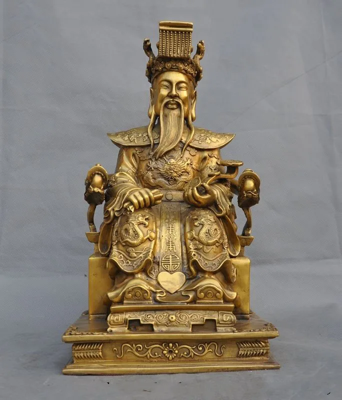 christmas 15"China Taoism Myth Pure Brass Dragon Jade Emperor Heaven Emperor god sculpture New Year
christmas 15"China Taoism Myth Pure Brass Dragon Jade Emperor Heaven Emperor god sculpture New Year