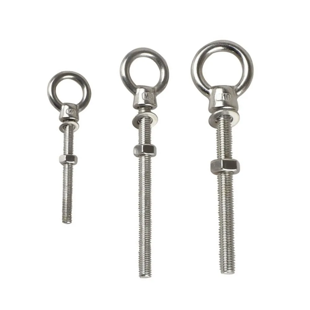 A4 316 Marine Grade Stainless Steel Lifting Eye Bolt Longshank Nut M6 M8 M10 Ring Hook Bolt Screw Fasterners
A4 316 Marine Grade Stainless Steel Lifting Eye Bolt Longshank Nut M6 M8 M10 Ring Hook Bolt Screw Fasterners
