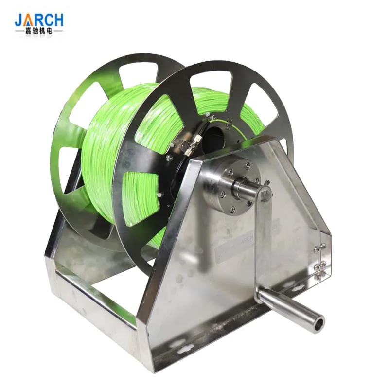 

Hand Crank Stainless Steel Hose Reel Cable Reel Roller Trailers for Food Processing