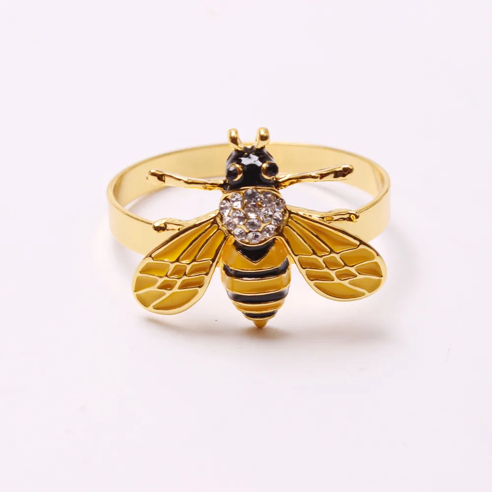 12PCS/Spot zinc alloy golden creative bee napkin ring table setting for cocktail party western food holiday jewelry
12PCS/Spot zinc alloy golden creative bee napkin ring table setting for cocktail party western food holiday jewelry