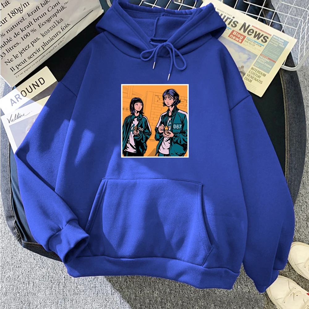 Women Plus Size Hooded Sportswear Squid Game Costumes Merch Hoodie TV Cosplay Jacket Hoodies Harajuku Sudadera Mujer Moletom
Women Plus Size Hooded Sportswear Squid Game Costumes Merch Hoodie TV Cosplay Jacket Hoodies Harajuku Sudadera Mujer Moletom