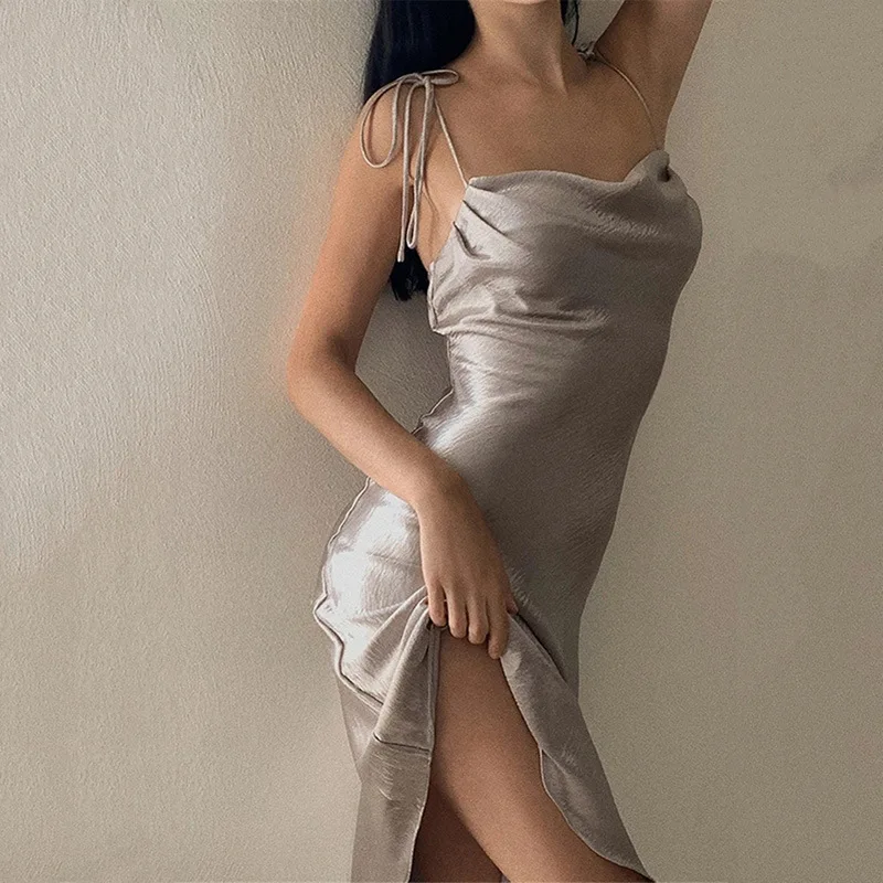 Summer dresses for women 2021 fashion sexy dress bodycon midi dress evening party satin dress ruched split dresses backless
Summer dresses for women 2021 fashion sexy dress bodycon midi dress evening party satin dress ruched split dresses backless