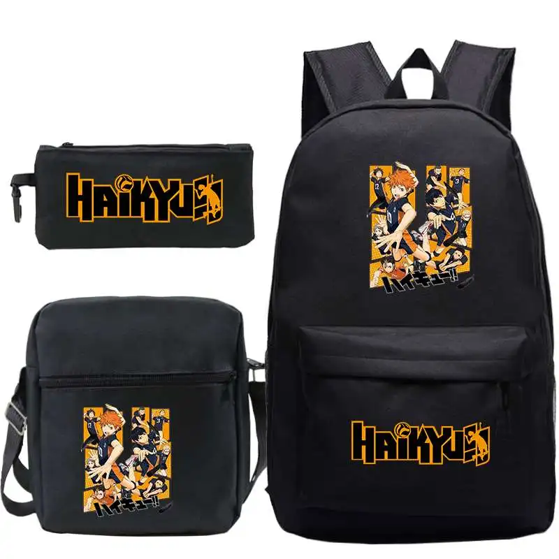 School Backpack for School Teenager Girls Boys Kawaii Backpacks Mochilas 3pcs/set Kids School Bags Shoulder Bag Haikyuu Penbag
School Backpack for School Teenager Girls Boys Kawaii Backpacks Mochilas 3pcs/set Kids School Bags Shoulder Bag Haikyuu Penbag
