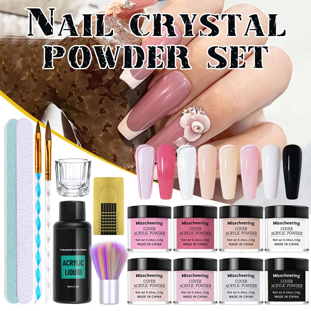 8 Colors Nail Acrylic Powder Set Professional Monomer Acrylic Liquid Nail Art DIY Kit for Nail Extension Manicure Tool
8 Colors Nail Acrylic Powder Set Professional Monomer Acrylic Liquid Nail Art DIY Kit for Nail Extension Manicure Tool