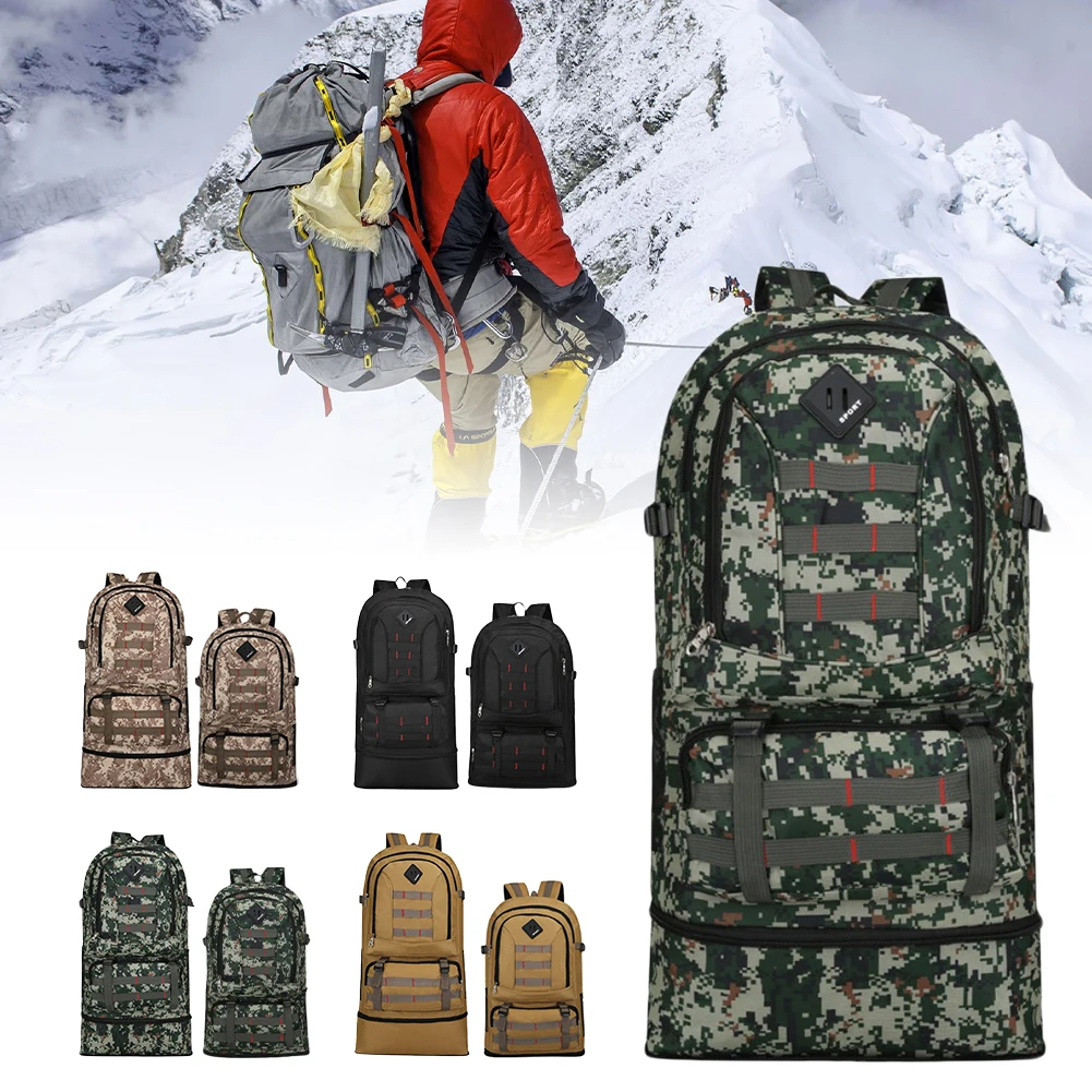 56-75L Large Capacity Travel Backpack Outdoor Sports Bag Pack Lightweight Molle Oxford Hiking Climbing Camping Backpack
56-75L Large Capacity Travel Backpack Outdoor Sports Bag Pack Lightweight Molle Oxford Hiking Climbing Camping Backpack