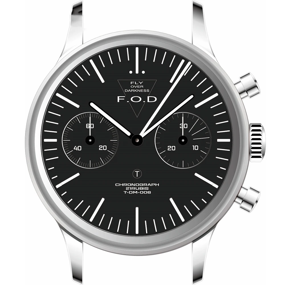 1963 Pilot Chronograph Watch Men 38mm Hand Wind Mechanical Wristwatch Air Force Retro Acrylic Stainless Steel Luminous Clock FOD
1963 Pilot Chronograph Watch Men 38mm Hand Wind Mechanical Wristwatch Air Force Retro Acrylic Stainless Steel Luminous Clock FOD