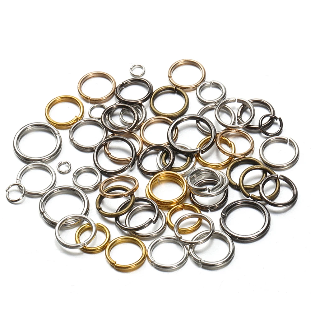 200pcs/lot 3/4/6/7/8/10mm Jump Rings & Split Rings for Diy Jewelry Making Open Single Loops Circle Connectors Component Findings
200pcs/lot 3/4/6/7/8/10mm Jump Rings & Split Rings for Diy Jewelry Making Open Single Loops Circle Connectors Component Findings